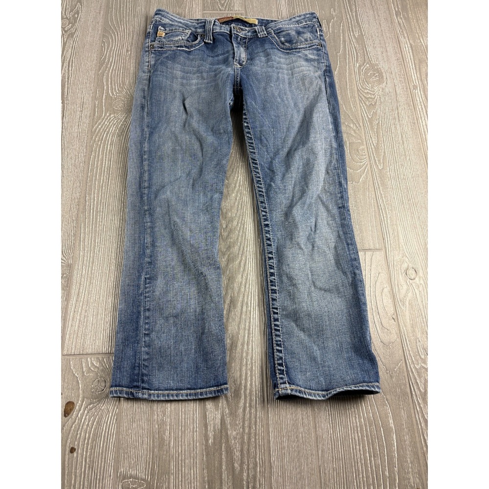 Big Star Remy Womens Low Rise Straight Leg Blue Denim Jeans Size 29 Inseam 24